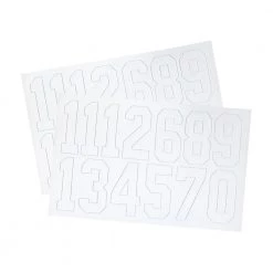 A&R Hockey Helmet Numbers - 2 Inch -A&R Elegant shop a26r hockey helmet numbers 2 inch a26r number decal pack white