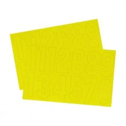 A&R Hockey Helmet Numbers - 2 Inch -A&R Elegant shop a26r hockey helmet numbers 2 inch a26r number decal pack yellow