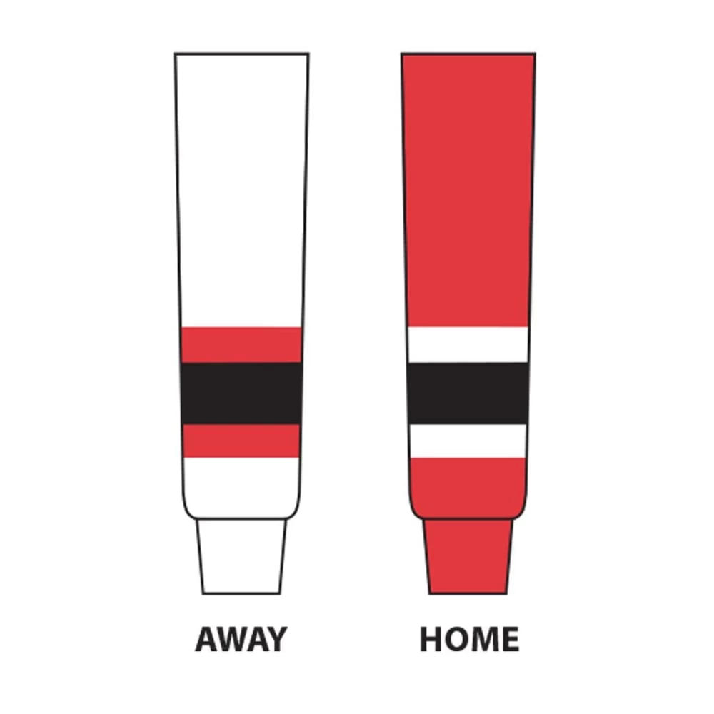NHL Team Hockey Socks - New Jersey Devils - Intermediate 3 NHL Team Hockey Socks - New Jersey Devils - Intermediate